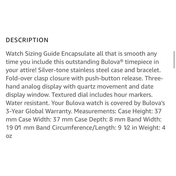 Bulova Mens Silver Tone Stainless Steel Classic Quartz Men's Watch - Picture 11 of 12